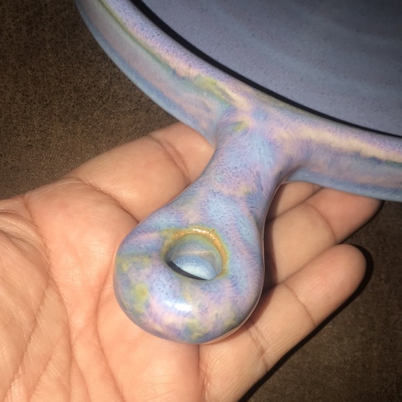 Jamajigi purple handmade stoneware bowl/pan - Picture 9 of 11